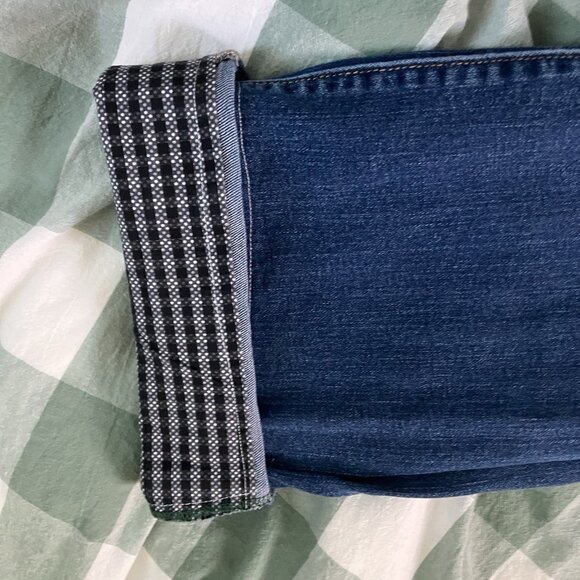 Gap Jeans Womens 29 Long & Lean Upcycled Patchwork Handmade Denim - Picture 9 of 10